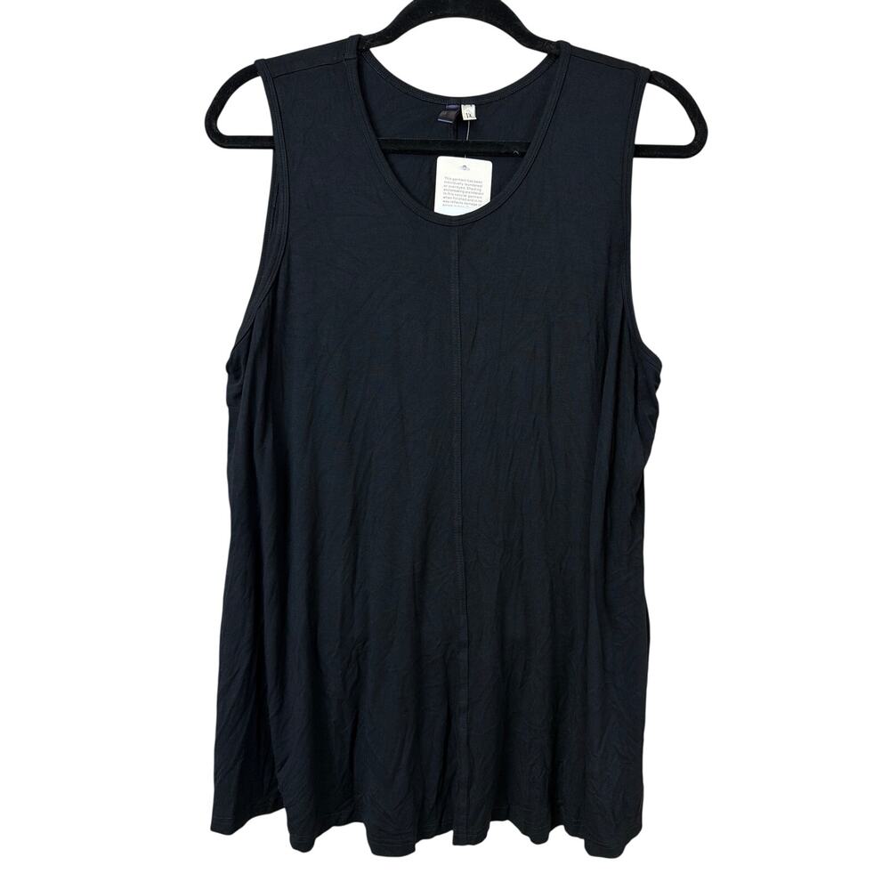 NWT Heartstring Black Sleeveless Scoop Neck Flowy Top Size 1X